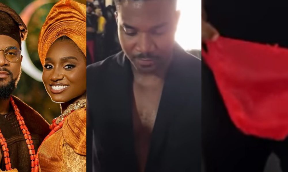 Actor Kunle Remi Sparks Controversy By Displaying Wife's Undergarment at Movie Premiere