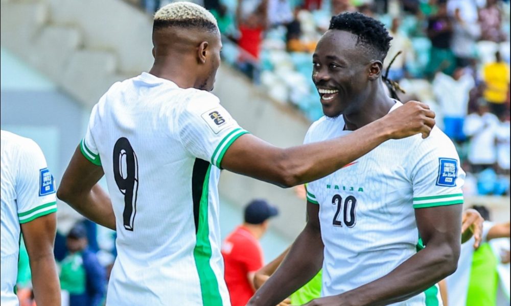 Akor Adams Shares Joy of First Nigeria Goal, Credits Osimhen's Support