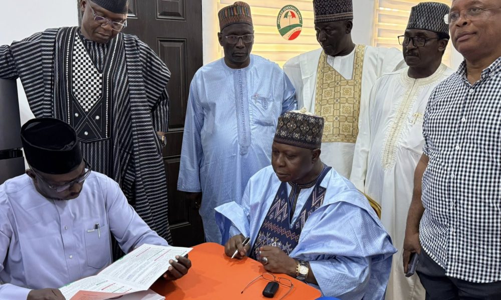 Turaki Submits PDP Chairmanship Forms Amid Lamido's Protest (Photos)