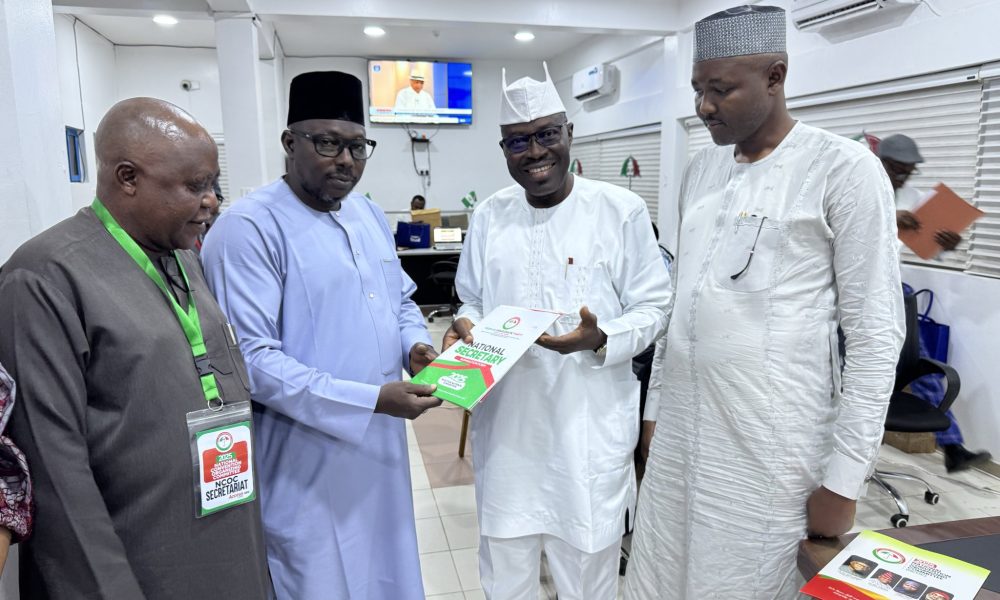 PDP National Secretary Race: Taofeek Arapaja Submits Nomination Form