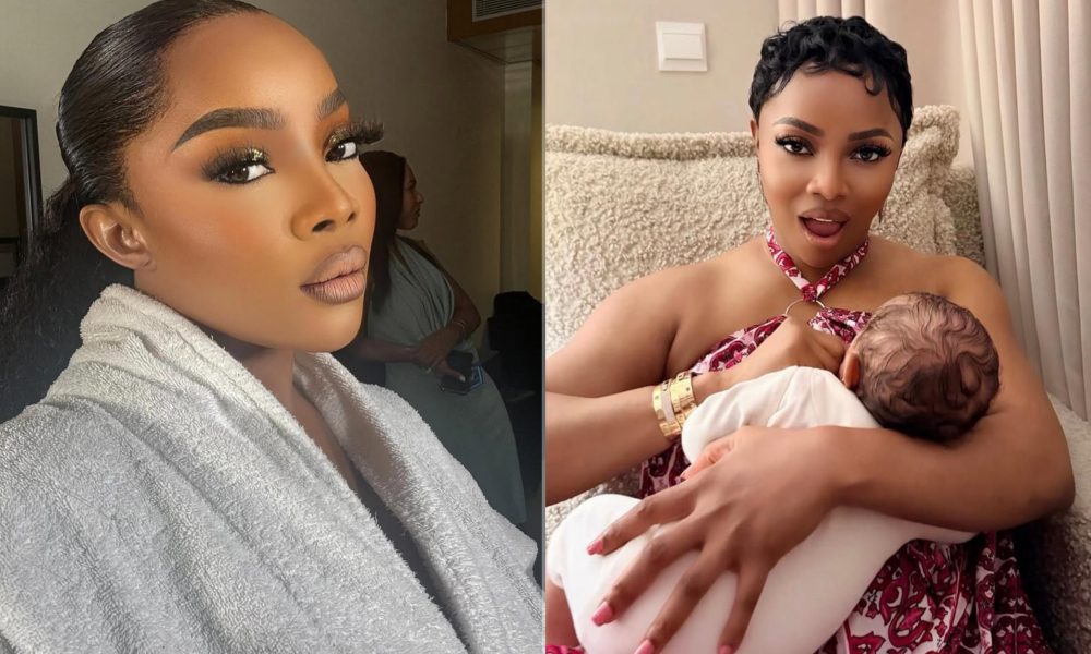 Toke Makinwa Reveals Why She Stopped Breastfeeding Baby After 3 Weeks