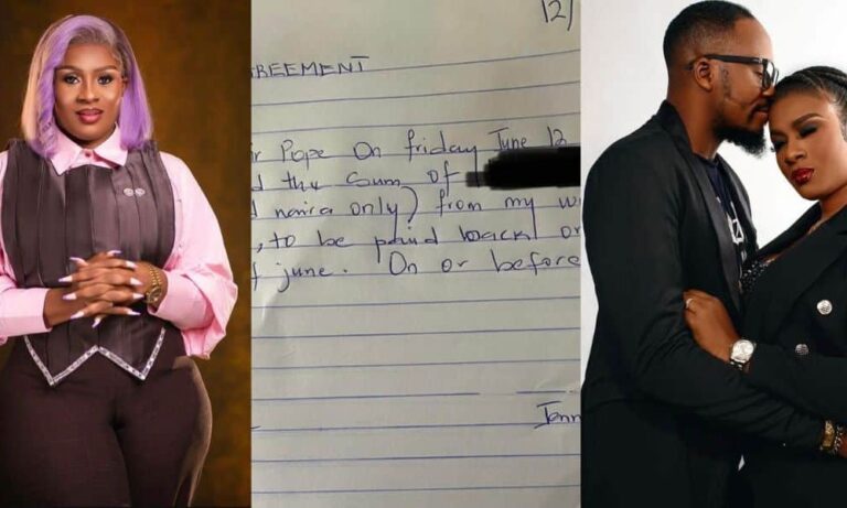Junior Pope's Wife Reveals Signed Loan Agreements with Late Husband