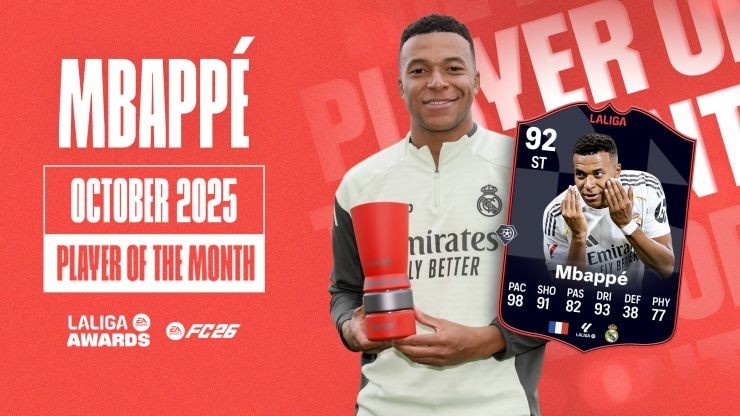 Kylian Mbappé Clinches La Liga Player of the Month After Dominant October