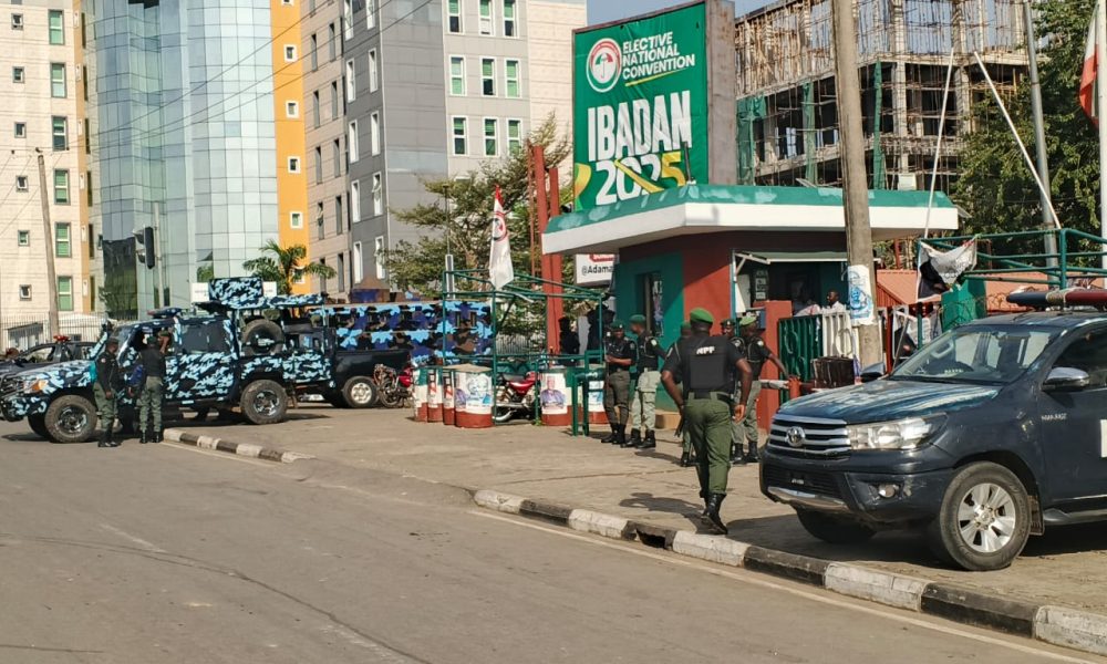 PDP Factions Clash Violently at Abuja Secretariat: Gunshots and Teargas Erupt