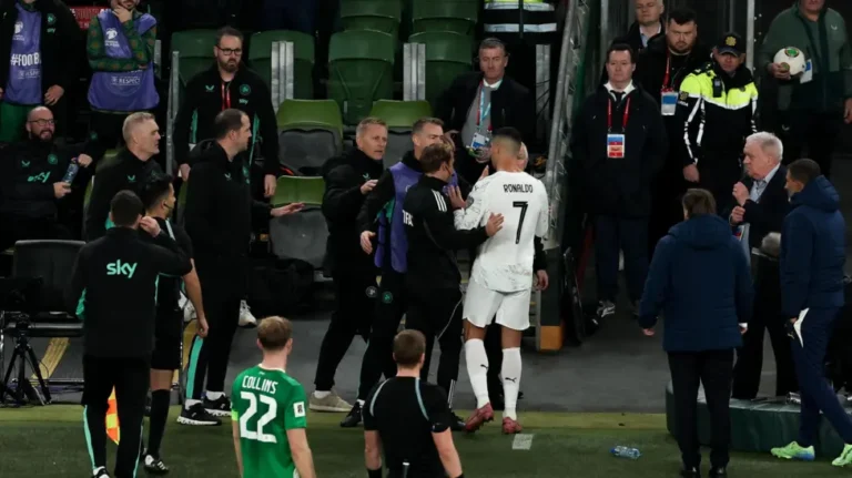 Cristiano Ronaldo Sees First-Ever Red Card as Ireland Stun Portugal in World Cup Qualifier