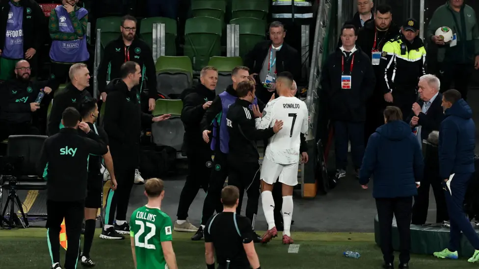 Cristiano Ronaldo Sees First-Ever Red Card as Ireland Stun Portugal in World Cup Qualifier