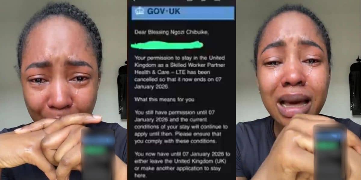 UK-based Nigerian woman facing deportation after husband revokes visa sponsorship