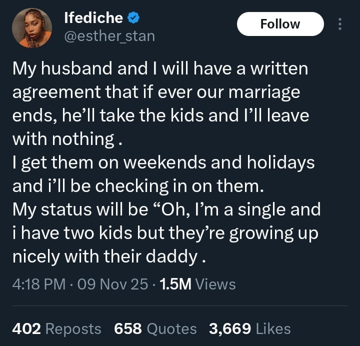 Screenshot displaying the viral social media post