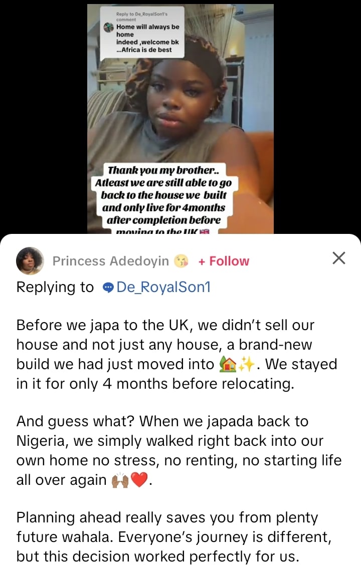 Family relocation journey from UK to Nigeria