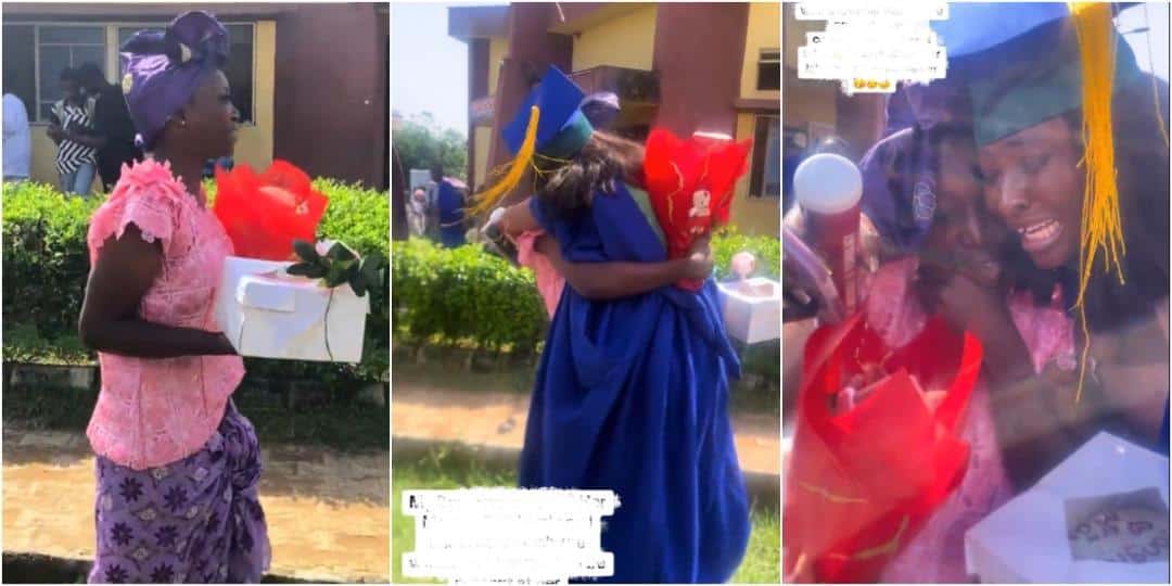 Heartfelt Tribute: Lady Dresses as Friend's Late Mother for Convocation Surprise
