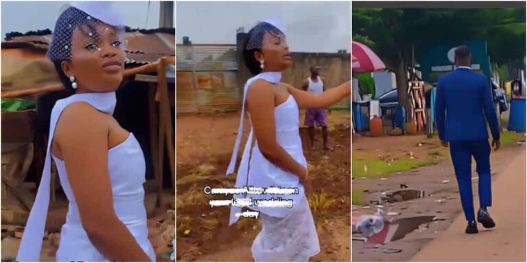 Nigerian Bride's Humorous Trek to Court Wedding Goes Viral