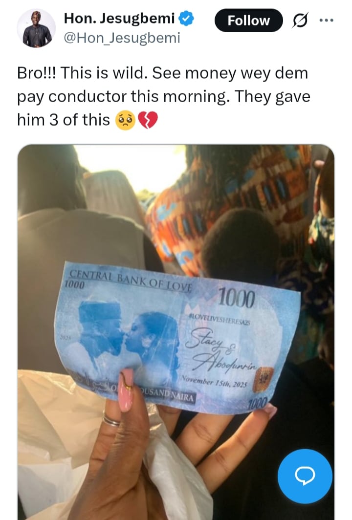 Social media discussion about counterfeit money