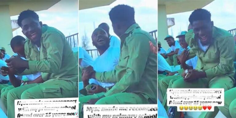 Emotional Reunion: NYSC Corps Member Finds Primary School Classmate After 15 Years