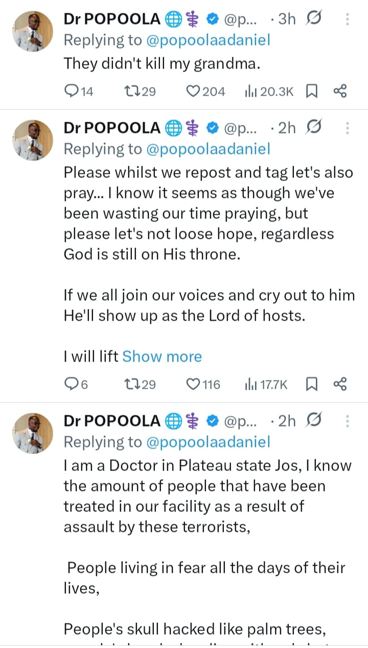 Social media documentation of Kwara attack