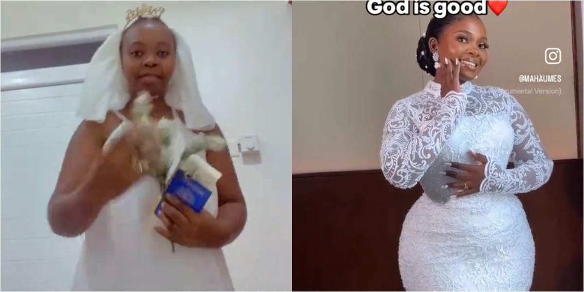 Bride during Hallelujah Challenge wedding testimony