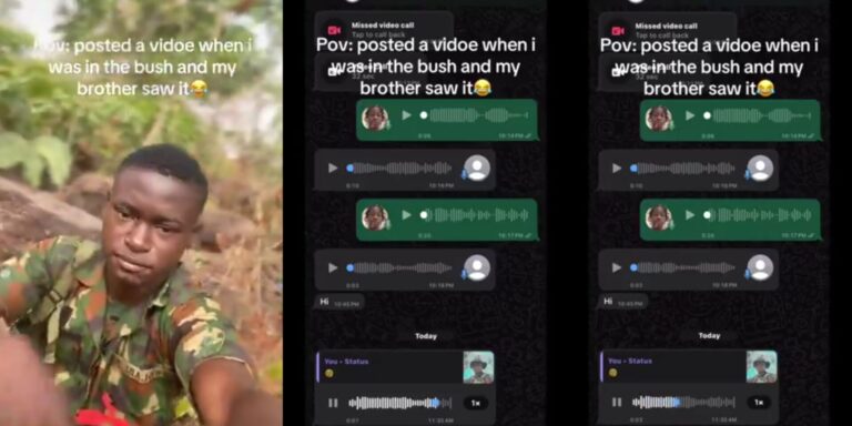 Nigerian Soldier Shares Brother's Emotional Plea From Conflict Zone