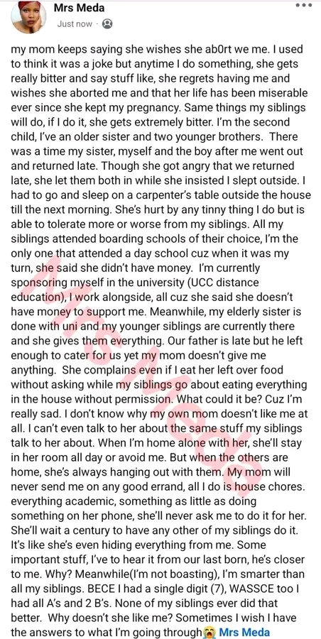Screenshot of a social media post related to the story