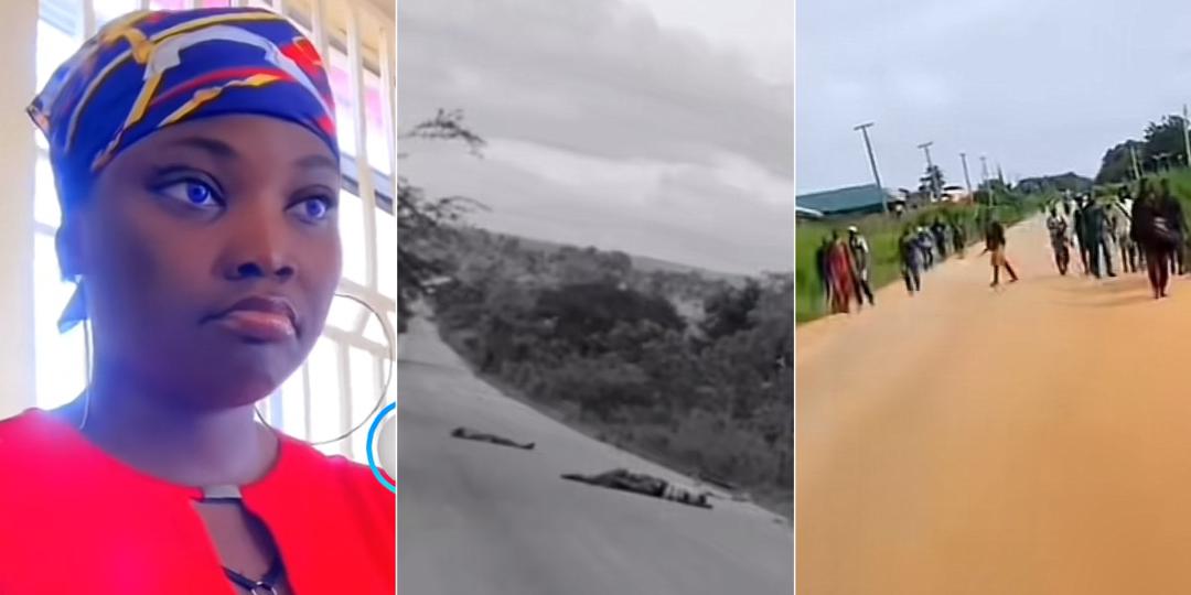 Lady shares video of bandits shooting outside her church