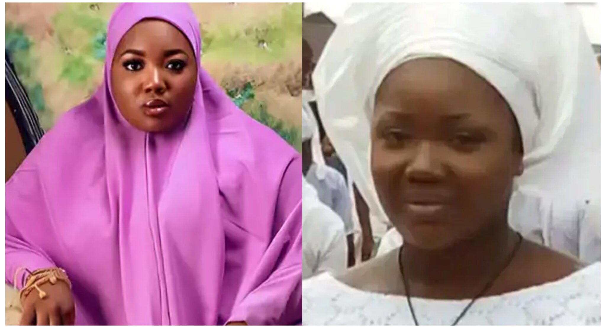 Nigerian woman Maryam Kenechi discussing her conversion to Islam on TikTok.