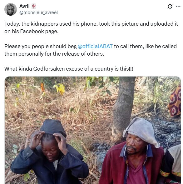 Social media post expressing grief over the priest's death.