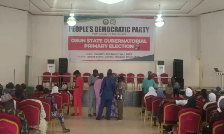 Osun PDP Governorship Primaries: Delegates Converge in Osogbo Under Tight Security