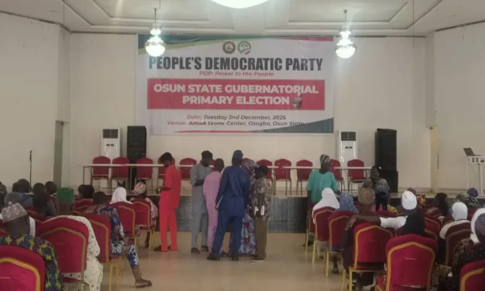 Osun PDP Governorship Primaries: Delegates Converge in Osogbo Under Tight Security