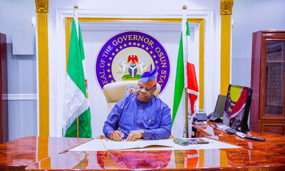 Osun 2026: Governor Adeleke Attends Accord Party Primary, Declares Re-election Bid Amidst Tight Security