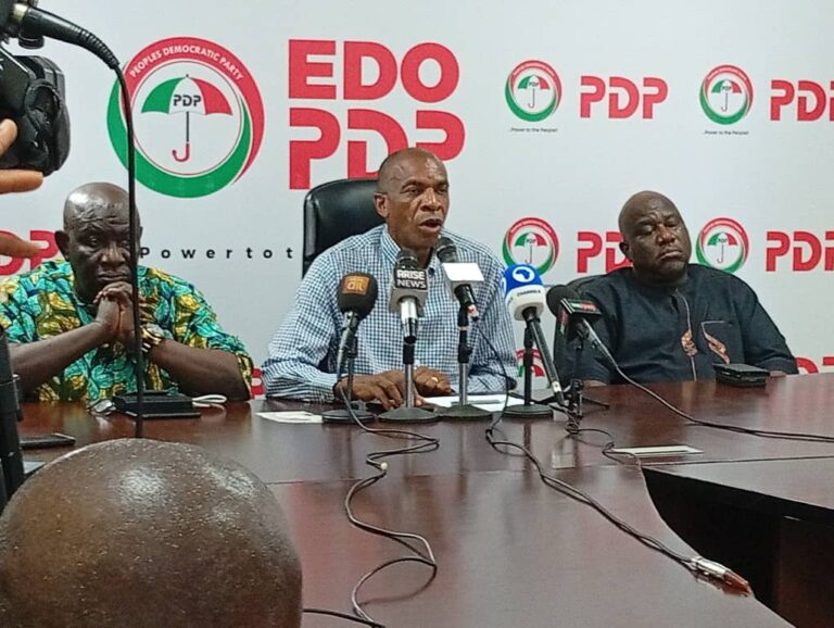 PDP Criticizes Okpebholo's First Year as Edo Governor: Directionless Governance and Bloated Cabinet