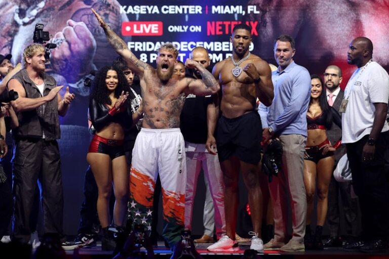 Anthony Joshua vs Jake Paul Fight Night: Weights Confirmed for Miami Heavyweight Clash