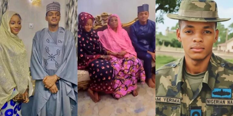 Lieutenant Yerima's Wedding Video Goes Viral: Netizen Highlights Officer's Unique Composure