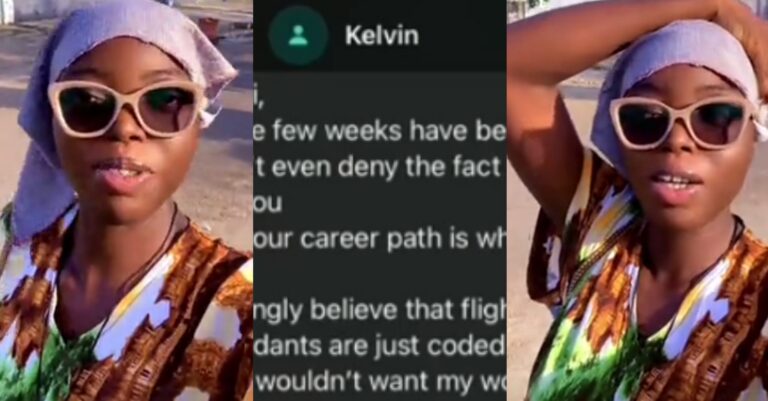 Flight Attendant Reveals Admirer's Disparaging Message About Her Career