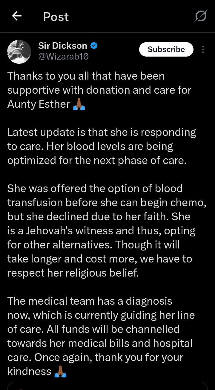 Further details from the X (formerly Twitter) post