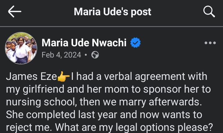 Screenshot of social media comments on James Eze's situation