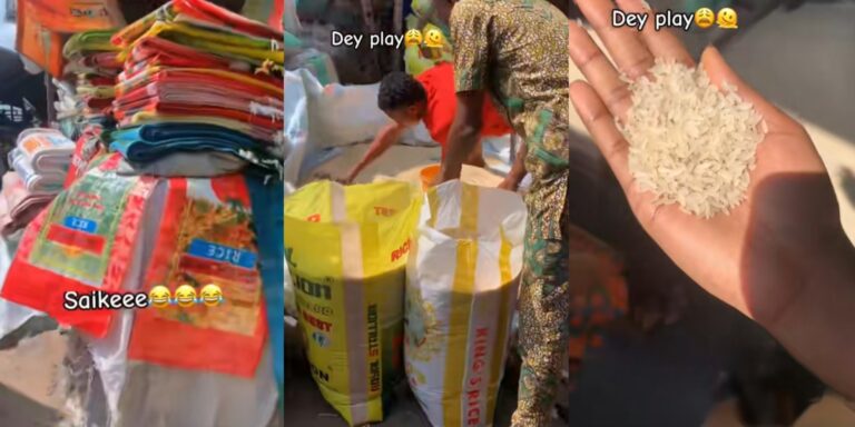 Nigerian Traders Exposed: Local Rice Repackaged as 'Foreign' for Deceptive Sales