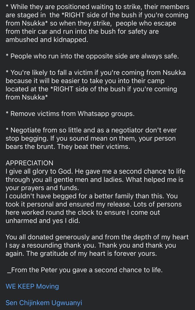 A third image offering further insight into the Enugu highway kidnapping incident, depicting relevant details.