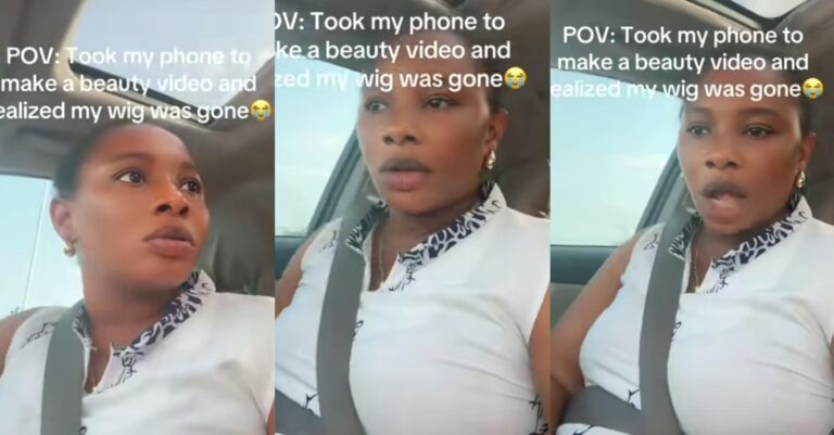 Viral Moment: Lady Cries After Wig Vanishes Unnoticed from Her Head