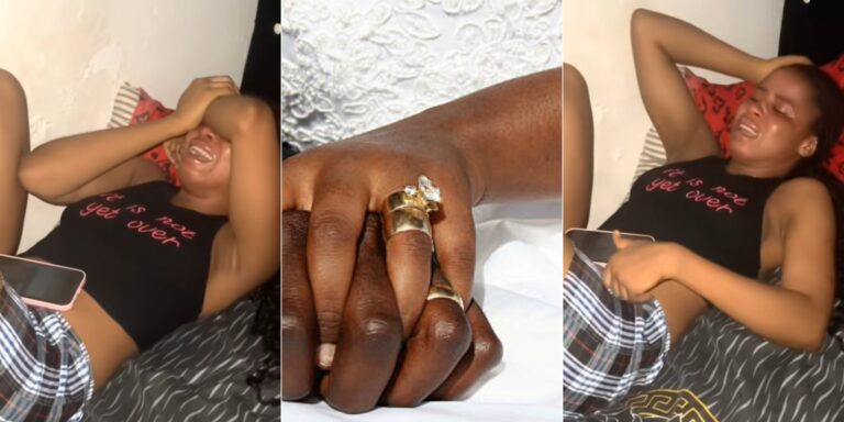 Woman Overcome with Tears Upon Learning Her Former Partner Is Engaged to Someone Else