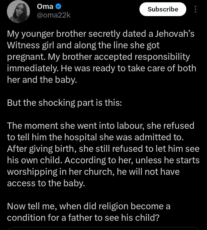 Screenshot related to the custody dispute story