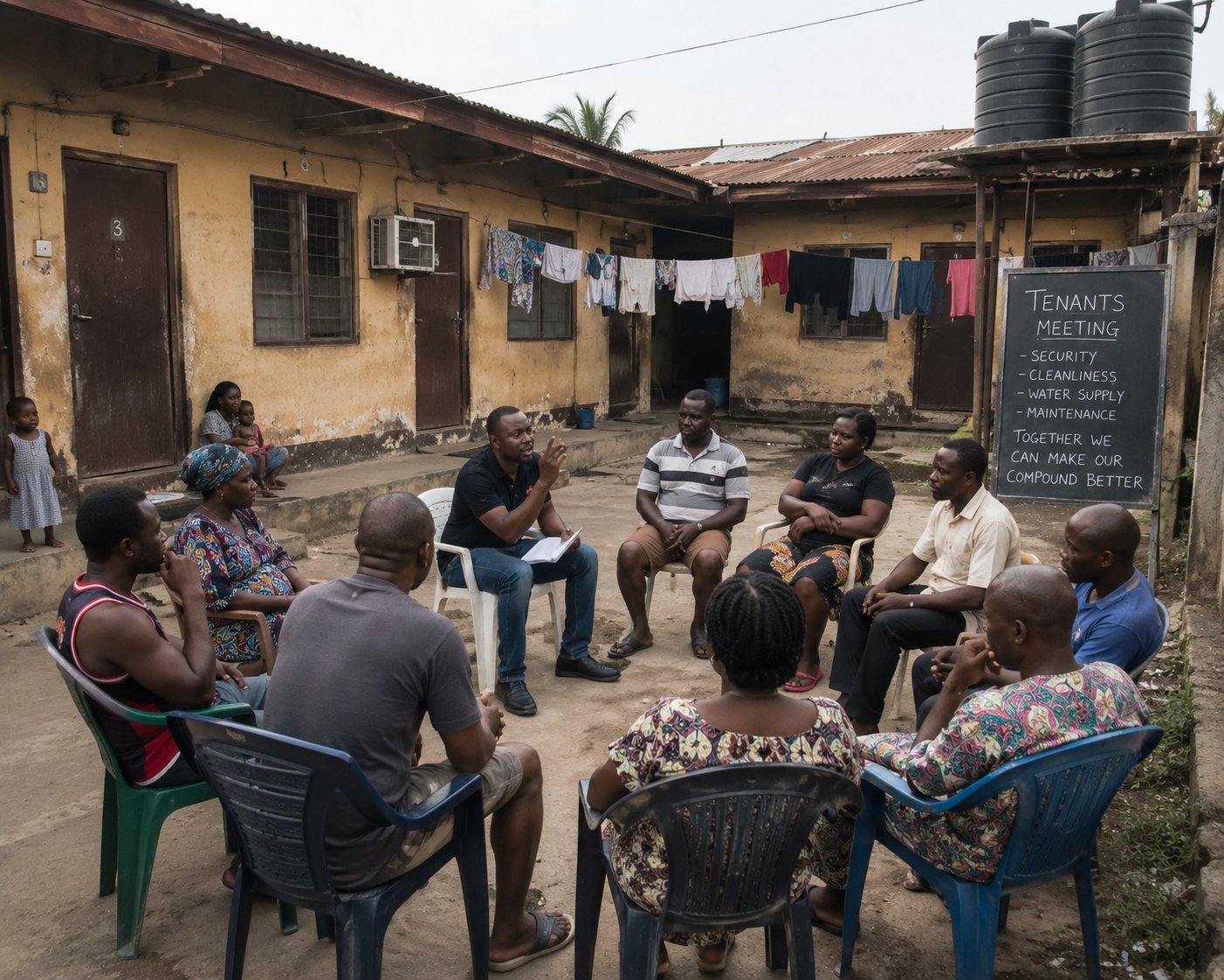 A man’s unusual excuse for not bathing during a compound meeting has gone viral after he told neighbours, leaving residents and landlord speechless.