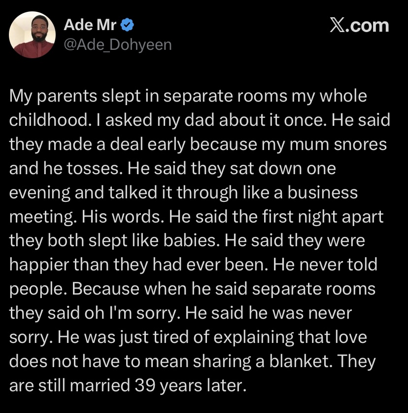 Screenshot of the story shared online