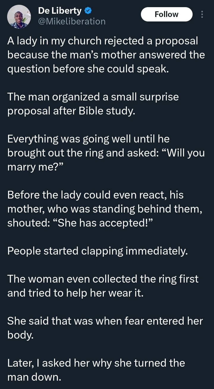 Screenshot showing the conversation about the proposal