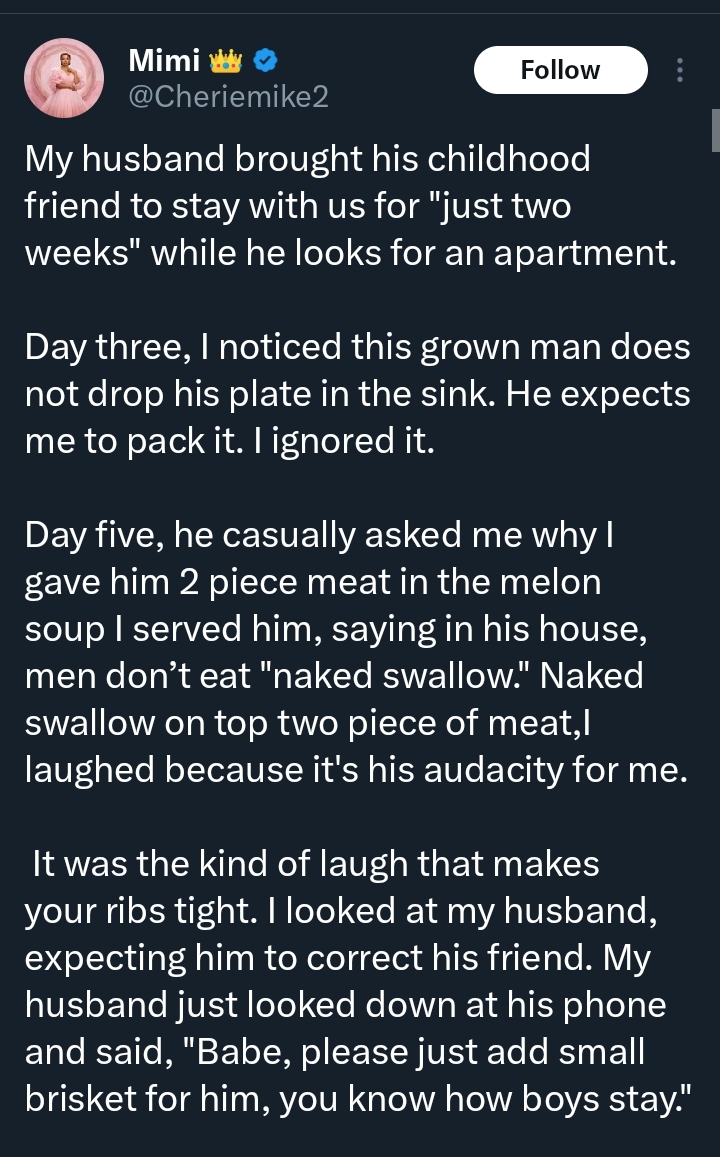 Screenshot of chat requesting starch help