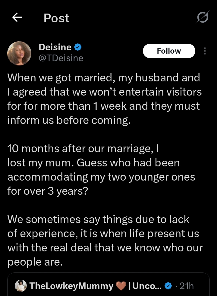 Screenshot of the woman’s X post showing the agreement details