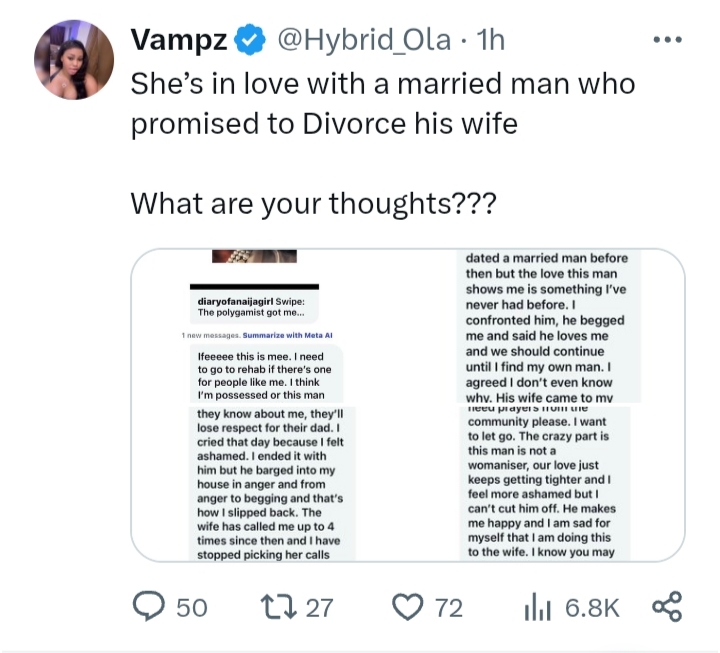 Illustrative image accompanying the woman's confession