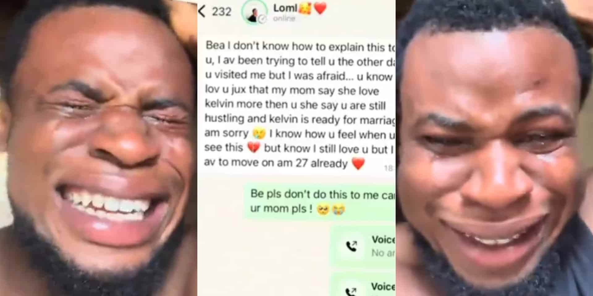Heartbroken Man Shares Viral Video After Girlfriend Leaves Him for Marriage-Ready Suitor