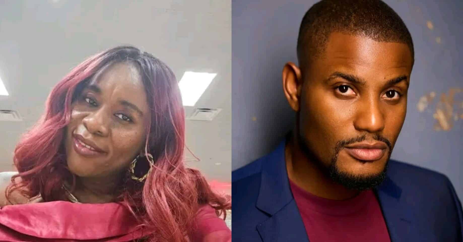 Nigerian Woman Challenges E-Money's Outfit Choice at Alexx Ekubo's Funeral