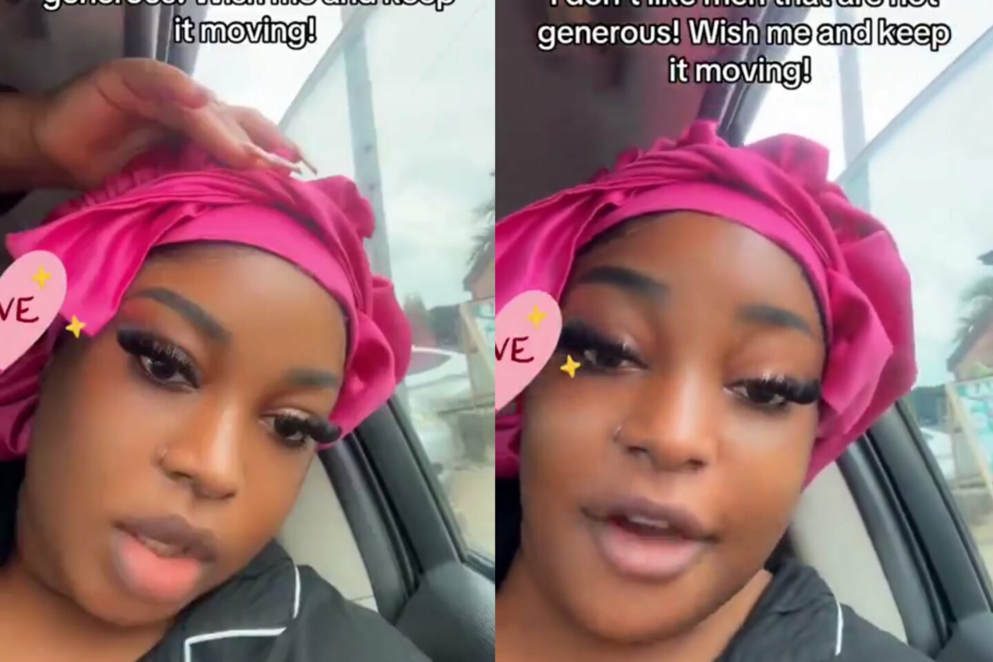 Lady expressing birthday preferences