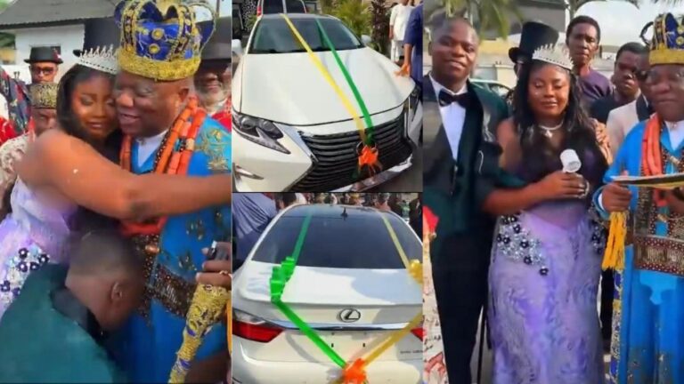 Father Surprises Newlyweds with Lexus and Two Banana Island Plots After Already Gifting Range Rover