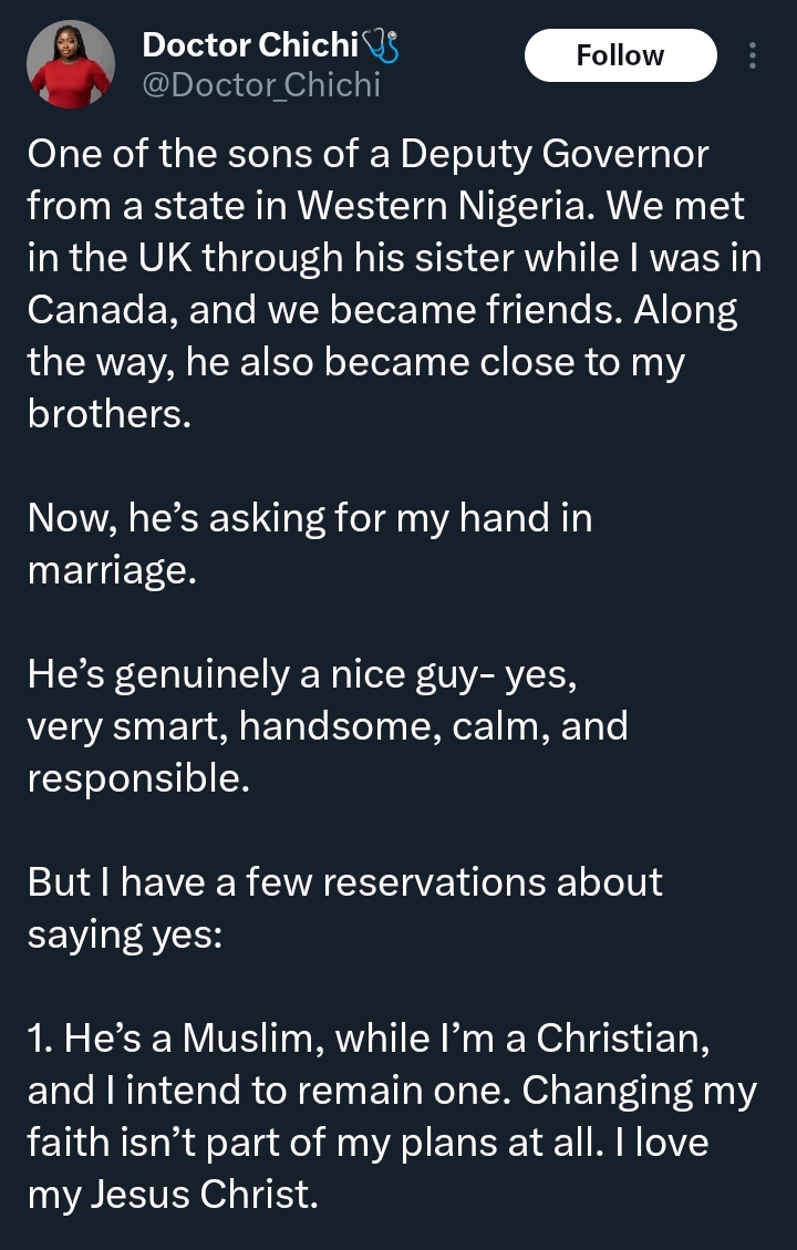 Screenshot of social media discussion
