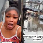 Lady Questions Paying N10 Million Rent in Flood‑Prone Area After Heavy Rain Submerges Neighborhood